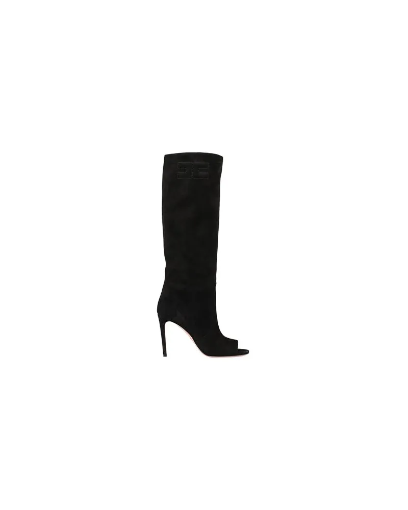 Elisabetta Franchi SCHUHE - Stiefelauf YOOX.COM Schwarz