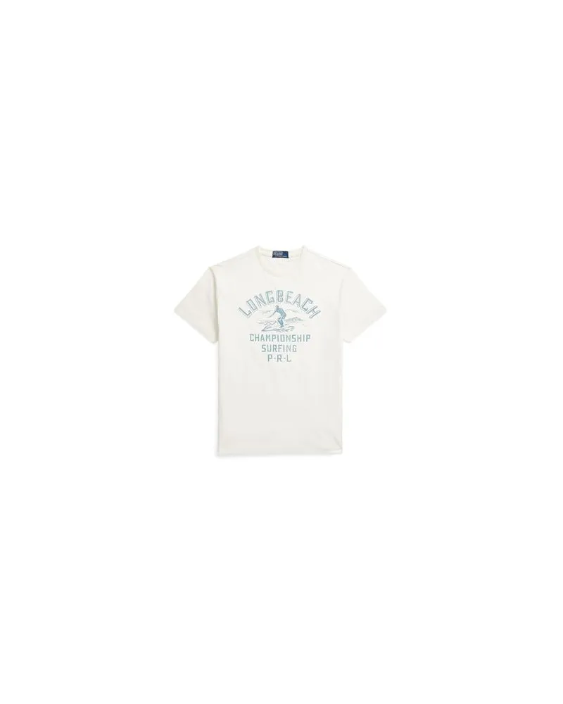 Ralph Lauren CLASSIC FIT JERSEY GRAPHIC T-SHIRT  - TOPS - T-shirtsauf YOOX.COM Off