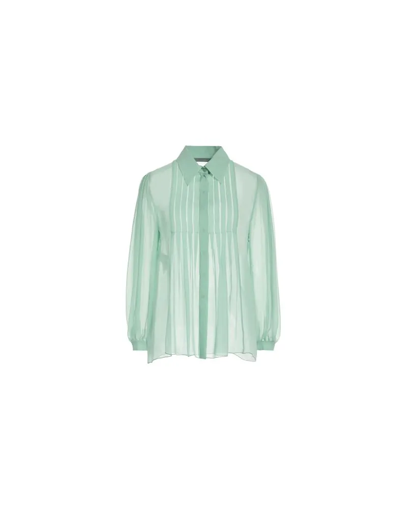 Alberta Ferretti TOPS - Hemdenauf YOOX.COM Salbeigrün