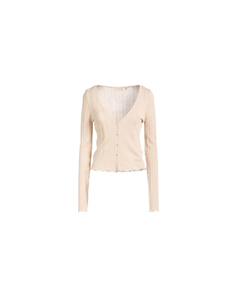 Guess STRICKWAREN - Strickjackenauf YOOX.COM Beige