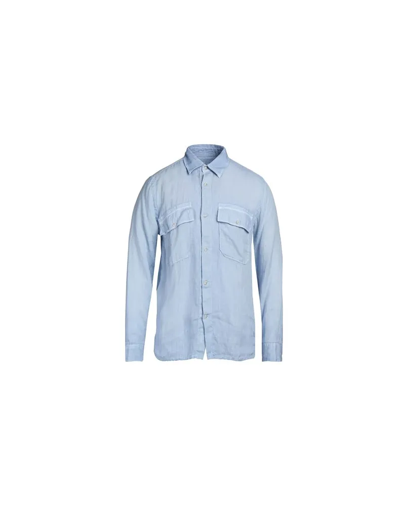 120% Lino TOPS - Hemdenauf YOOX.COM Himmelblau