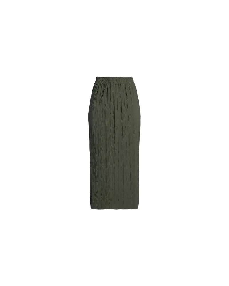 Max Mara LEISURE - HOSEN & RÖCKE - Midi-Röckeauf YOOX.COM Militärgrün