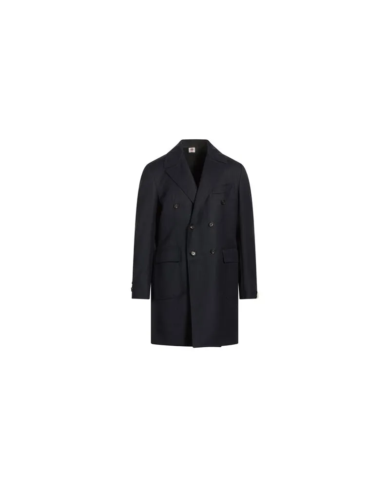 Luigi Borrelli JACKEN & MÄNTEL - Mäntelauf YOOX.COM Marineblau