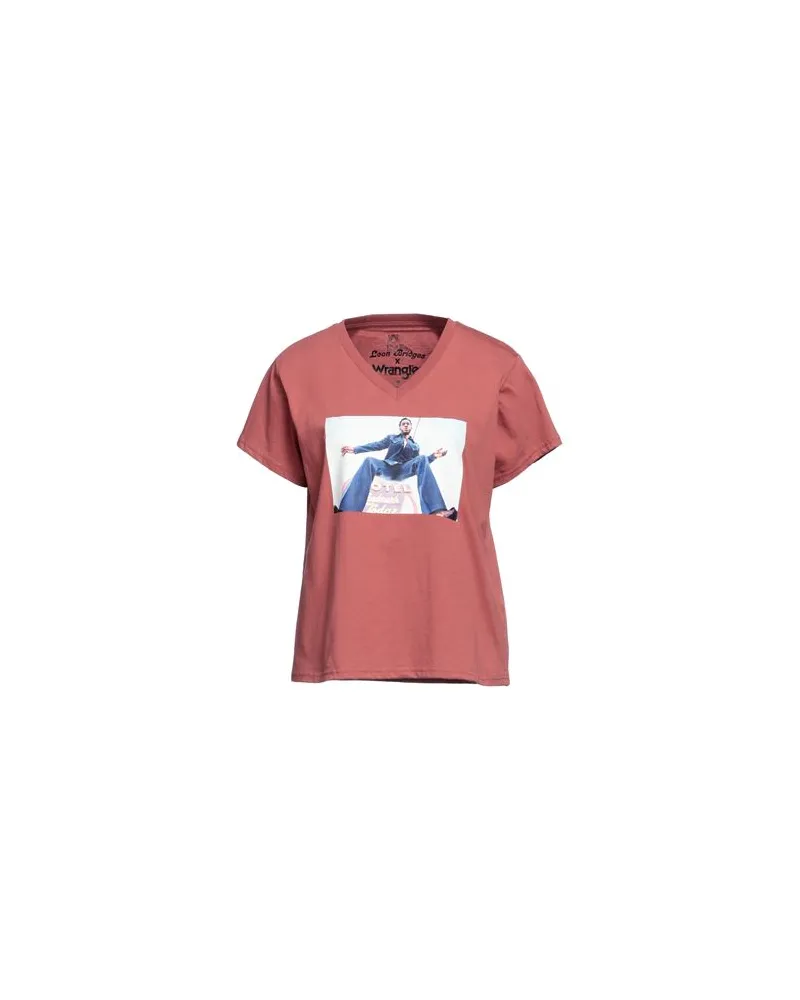 Wrangler TOPS - T-shirtsauf YOOX.COM Rostrot