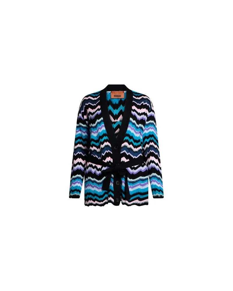 Missoni STRICKWAREN - Strickjackenauf YOOX.COM Azurblau