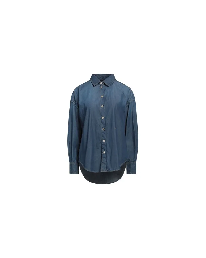 Armani Exchange TOPS - Jeanshemdenauf YOOX.COM Blau