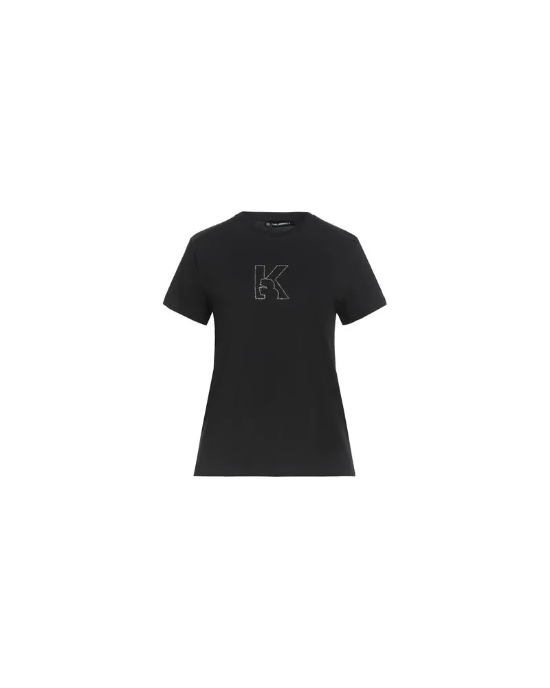 Karl Lagerfeld TOPS - T-shirtsauf YOOX.COM Schwarz