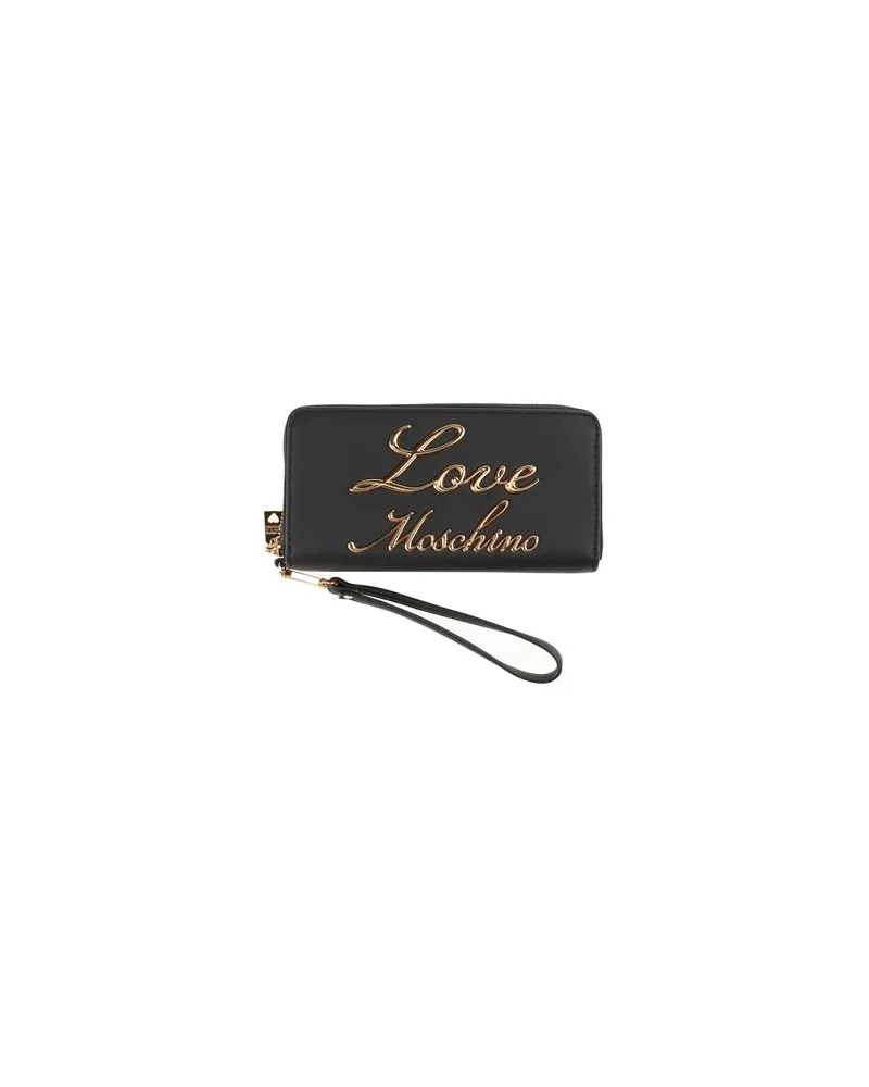 Moschino Kleinlederwaren - Brieftaschenauf YOOX.COM Schwarz