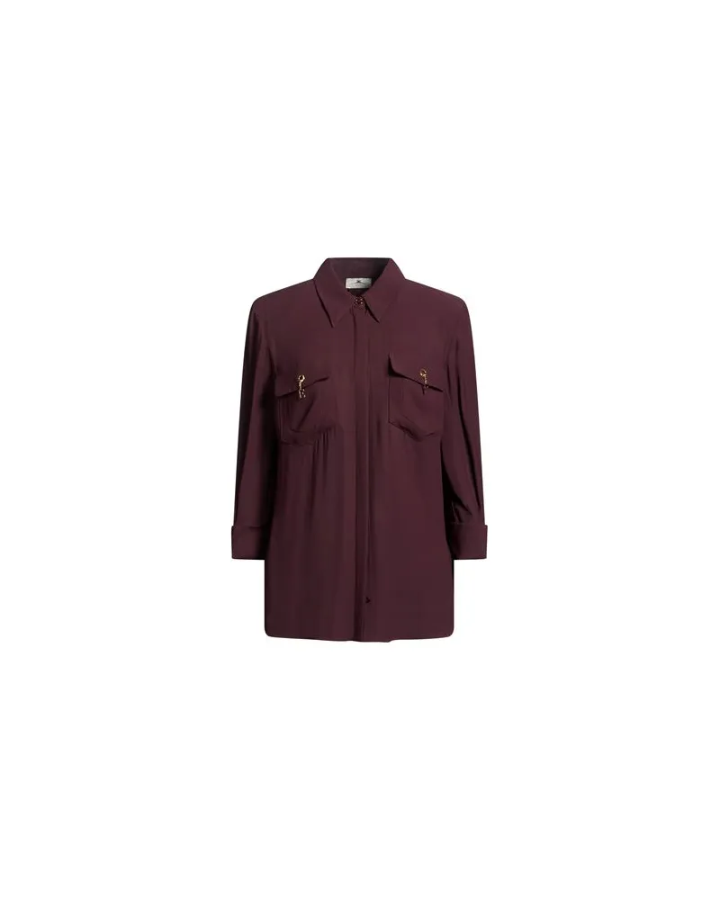 Elisabetta Franchi TOPS - Hemdenauf YOOX.COM Pflaume