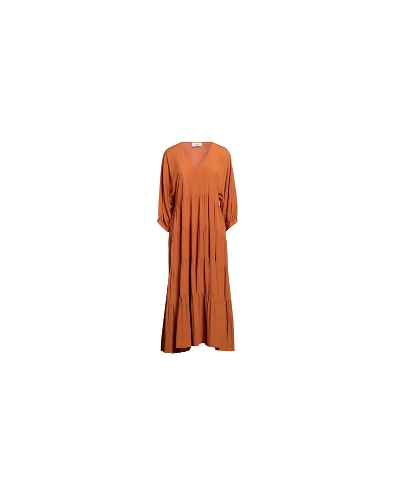 MEIMEIJ KLEIDER - Midi-Kleiderauf YOOX.COM Orange