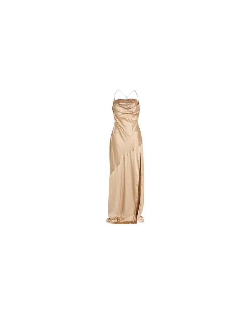 Retrofête KLEIDER - Maxi-Kleiderauf YOOX.COM Sand