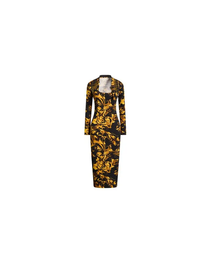 Versace Jeans KLEIDER - Midi-Kleiderauf YOOX.COM Schwarz