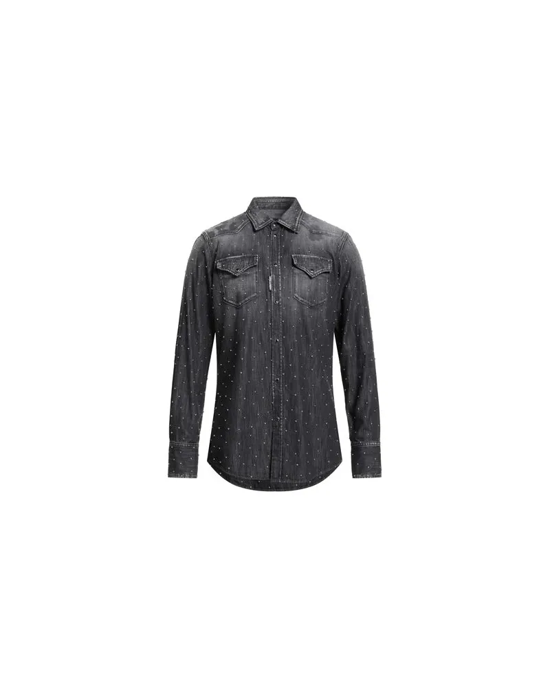 Dsquared2 TOPS - Jeanshemdenauf YOOX.COM Schwarz