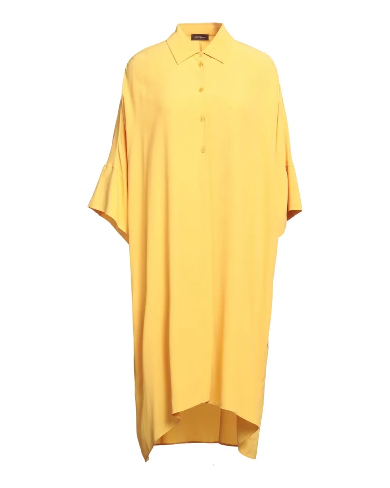 Les Copains Midi-Kleid Gelb