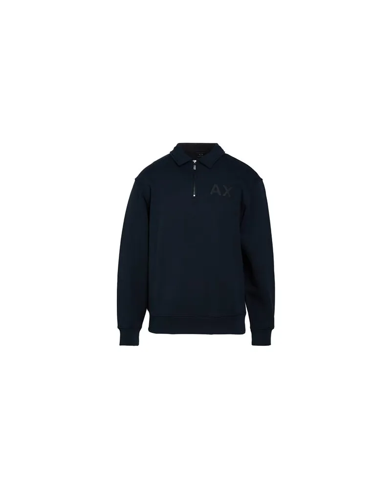Armani Exchange TOPS - Sweatshirtsauf YOOX.COM Marineblau