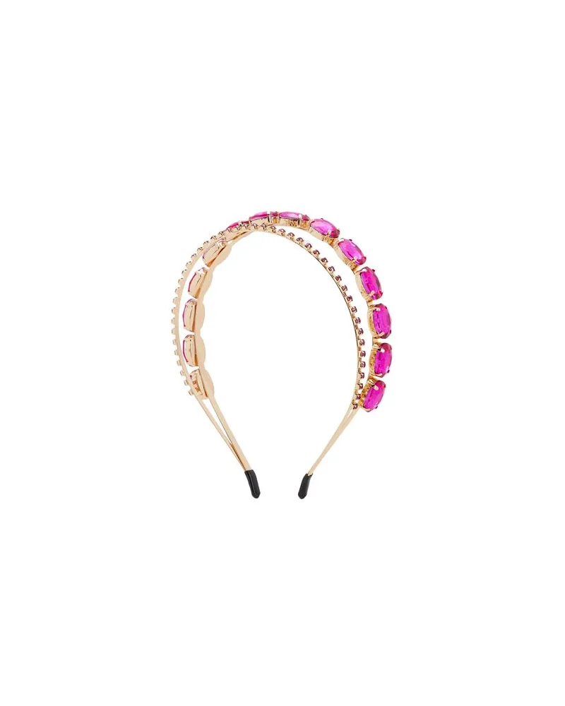 8 by Yoox RHINESTONES MULTICOLOR HEADBAND  - ACCESSOIRES - Haaraccessoiresauf YOOX.COM Fuchsia