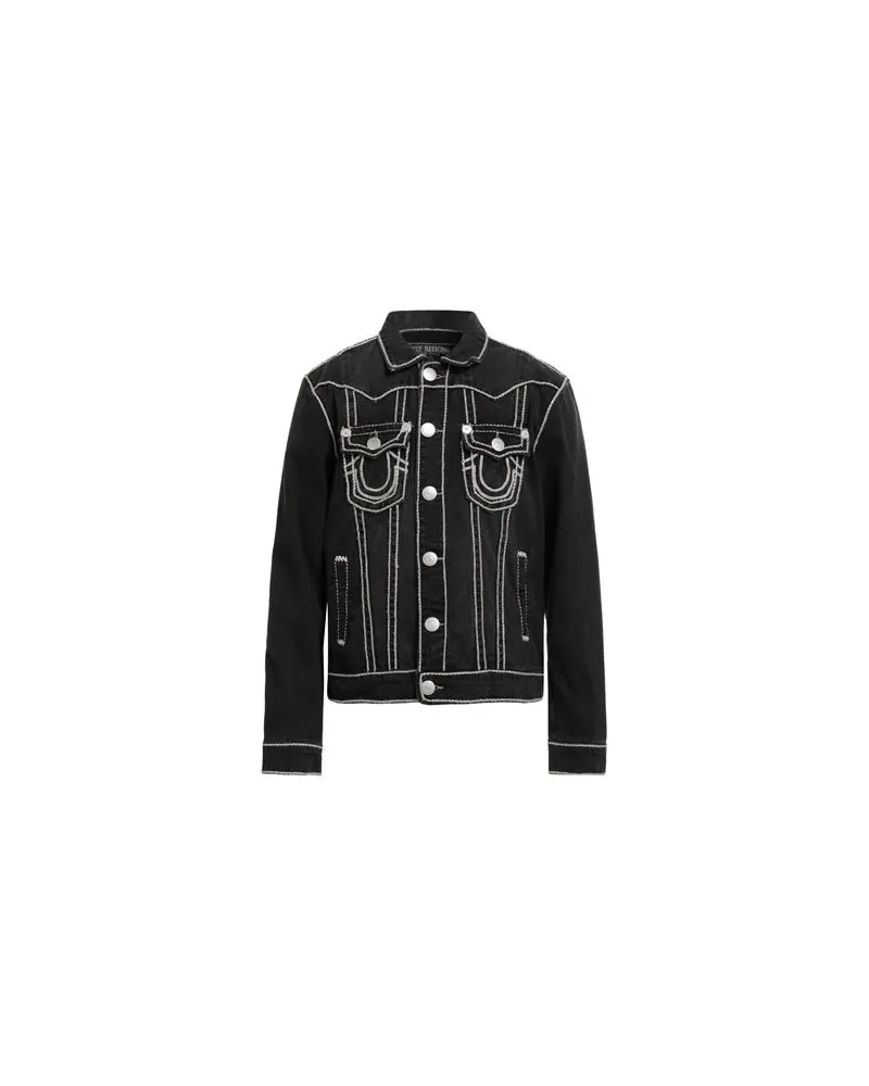 True Religion JACKEN & MÄNTEL - Jeansjacken/Mäntelauf YOOX.COM Schwarz