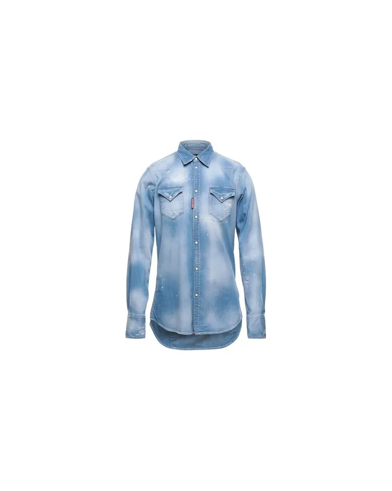 Dsquared2 TOPS - Jeanshemdenauf YOOX.COM Blau