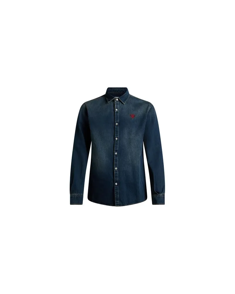 Family First TOPS - Jeanshemdenauf YOOX.COM Blau