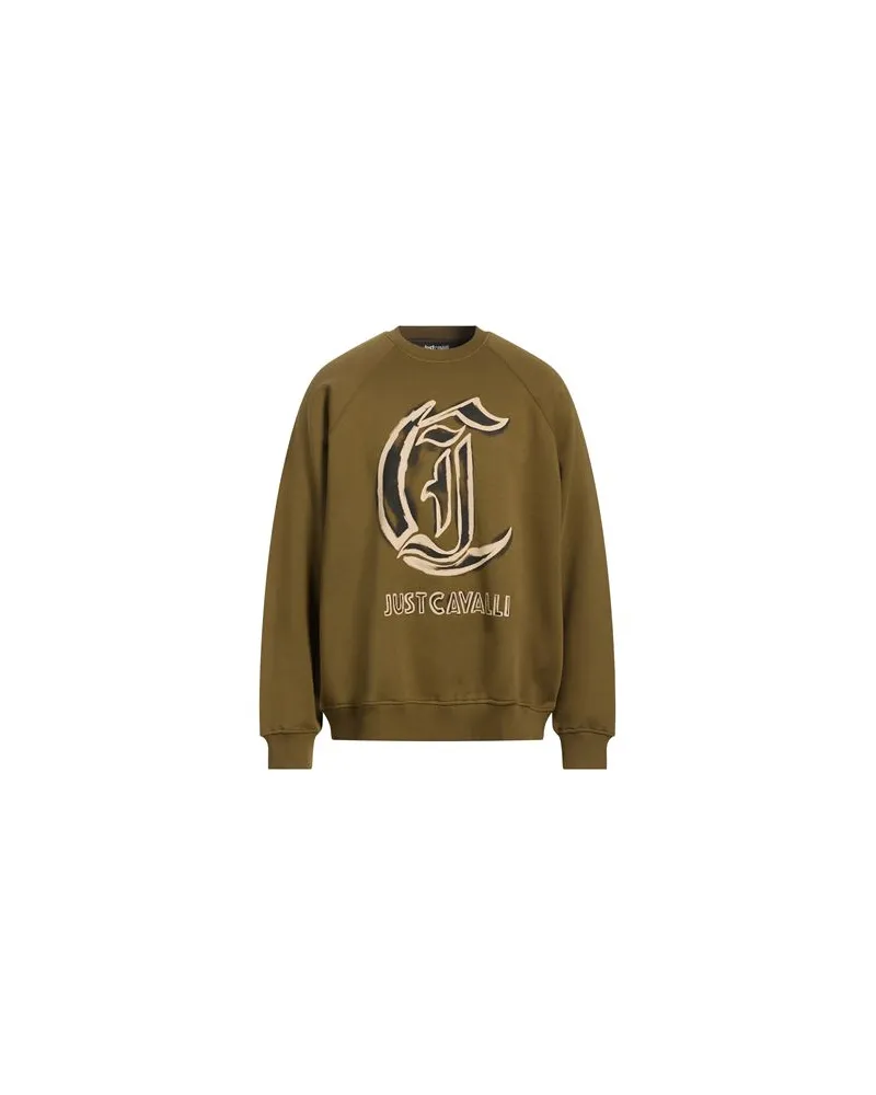 Just Cavalli TOPS - Sweatshirtsauf YOOX.COM Militärgrün