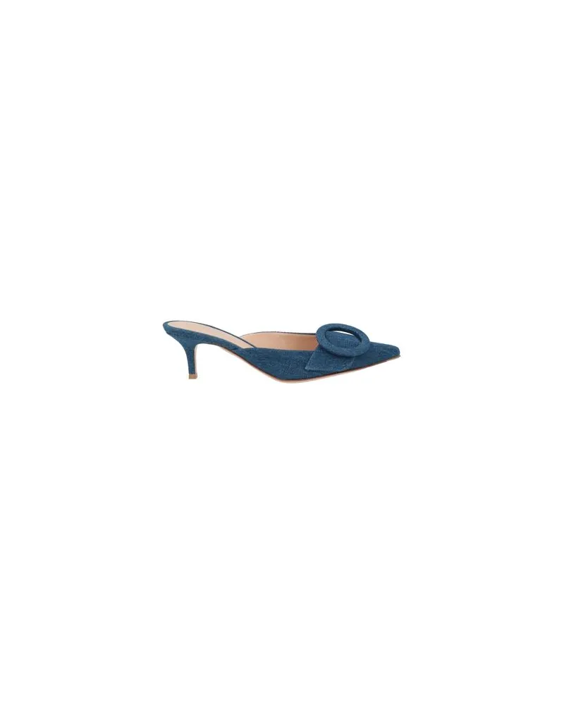 Gianvito Rossi SCHUHE - Mules & Clogsauf YOOX.COM Blau