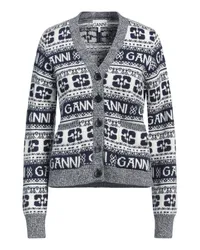 Ganni Strickjacke Blau