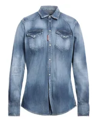 Dsquared2 Jeanshemd Blau