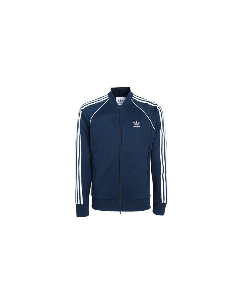adidas ADICOLOR CLASSICS SST TRACKTOP IN PRIME BLUE  - ADICOLOR CLASSICS SST TRACKTOP IN PRIME BLUE - TOPS - Sweatshirtsauf YOOX.COM Marineblau