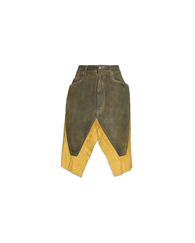 DRKSHDW by Rick Owens HOSEN & RÖCKE - Jeansröckeauf YOOX.COM Militärgrün