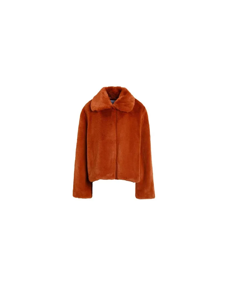 STAND JACKEN & MÄNTEL - Shearling- & Kunstfellauf YOOX.COM Rostrot