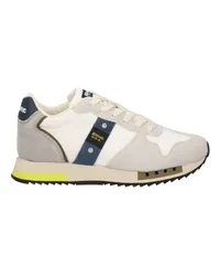 Blauer Sneakers Weiß