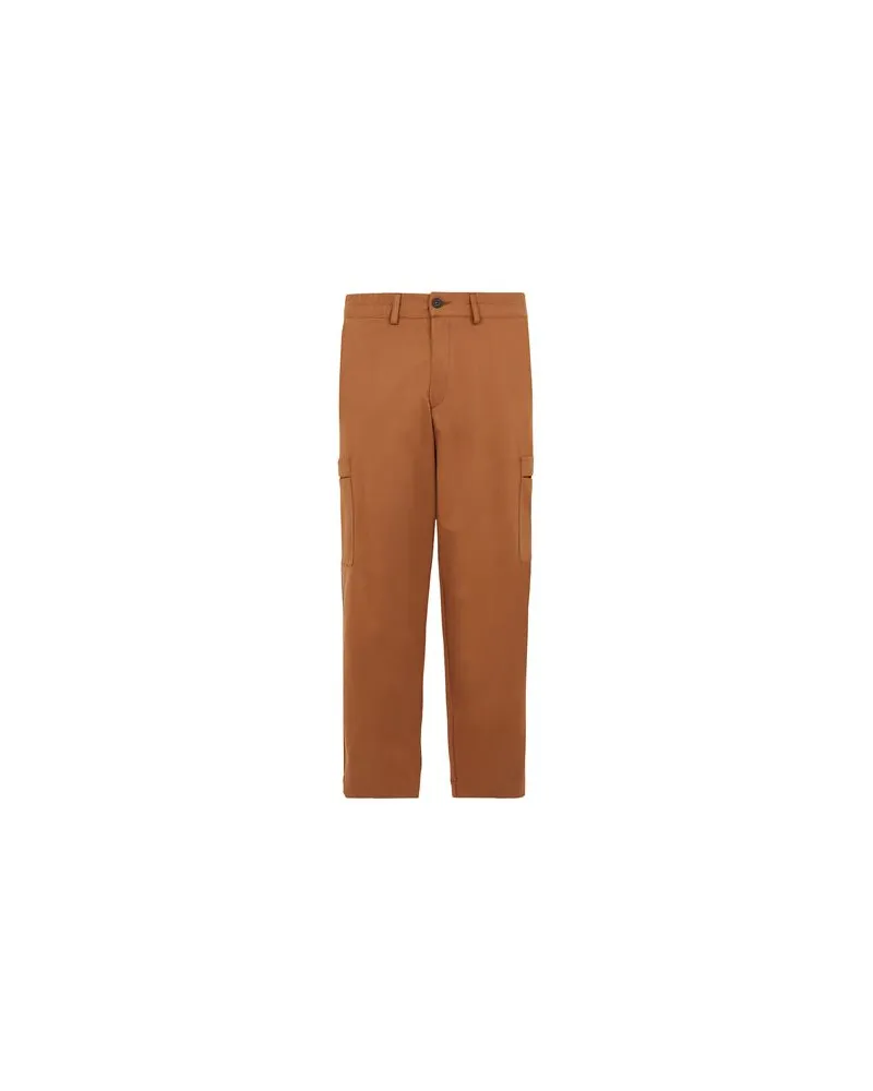 8 by Yoox COTTON WIDE LEG CARGO PANT  - HOSEN & RÖCKE - Hosenauf YOOX.COM Kamel