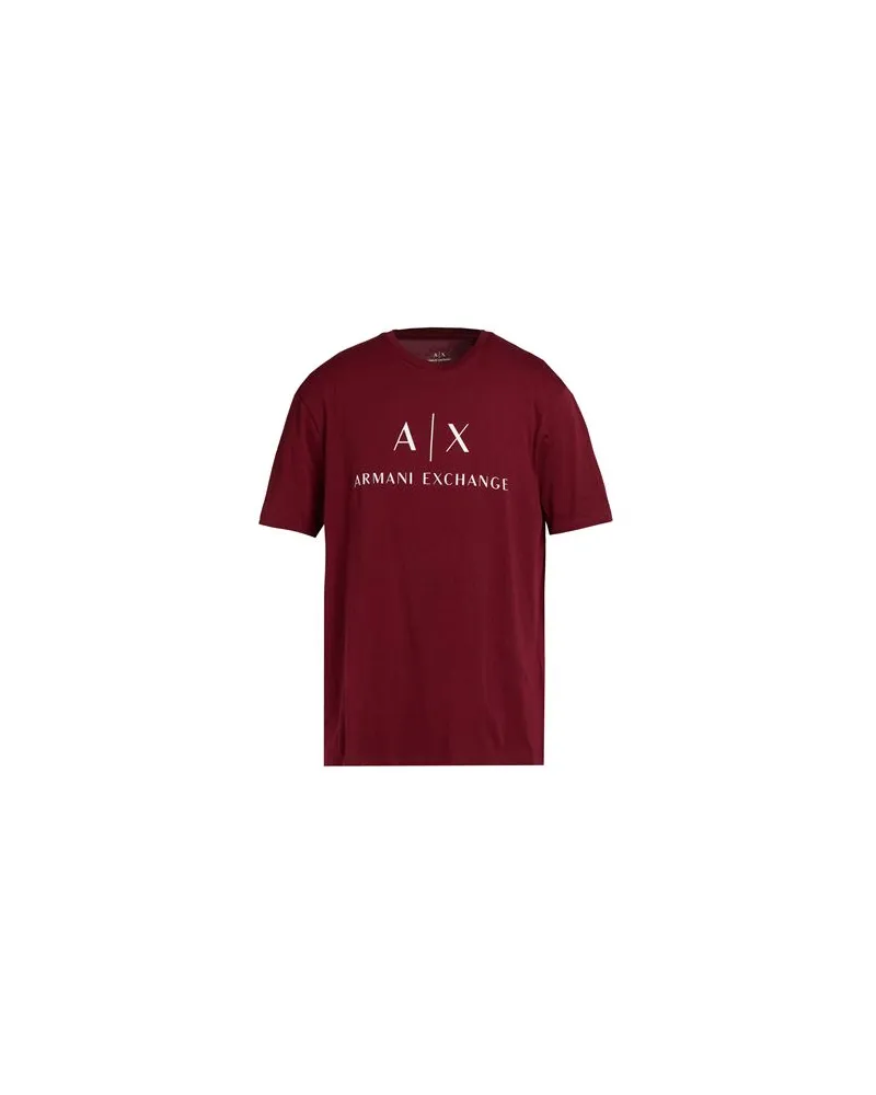 Armani Exchange TOPS - T-shirtsauf YOOX.COM Rostrot