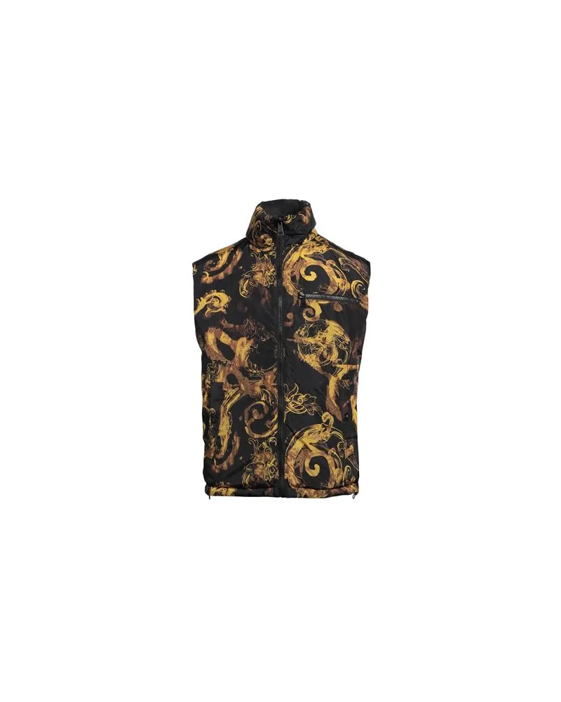 Versace Jeans JACKEN & MÄNTEL - Westenauf YOOX.COM Schwarz