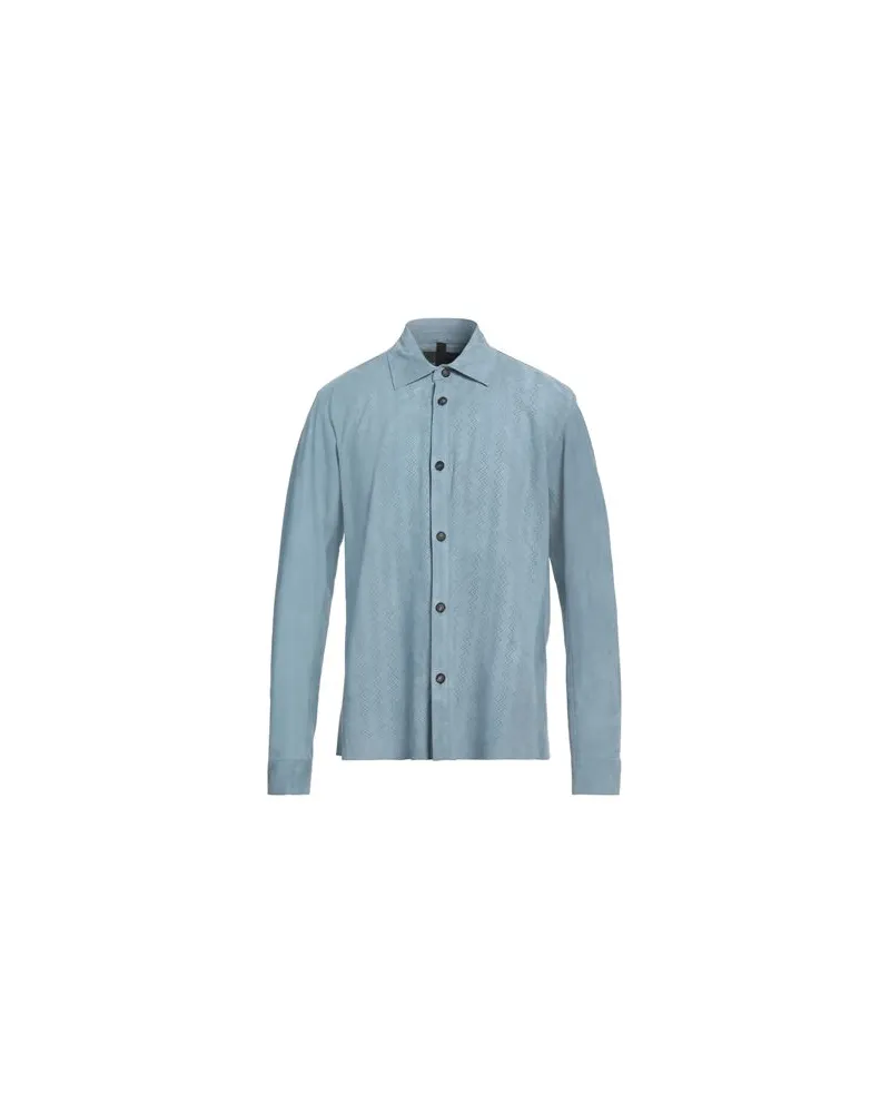 Tagliatore TOPS - Hemdenauf YOOX.COM Hellblau