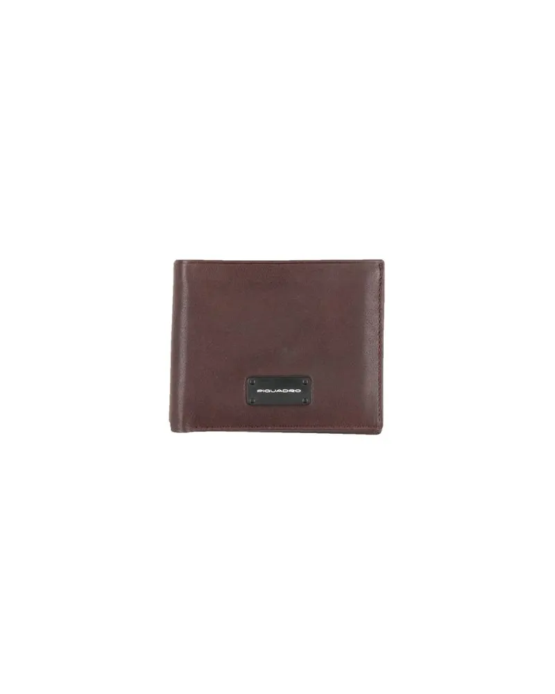 Piquadro Kleinlederwaren - Brieftaschenauf YOOX.COM Schokobraun