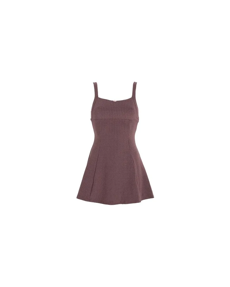Frankies Bikinis valentina terry dress  - KLEIDER - Mini-Kleiderauf YOOX.COM Braun
