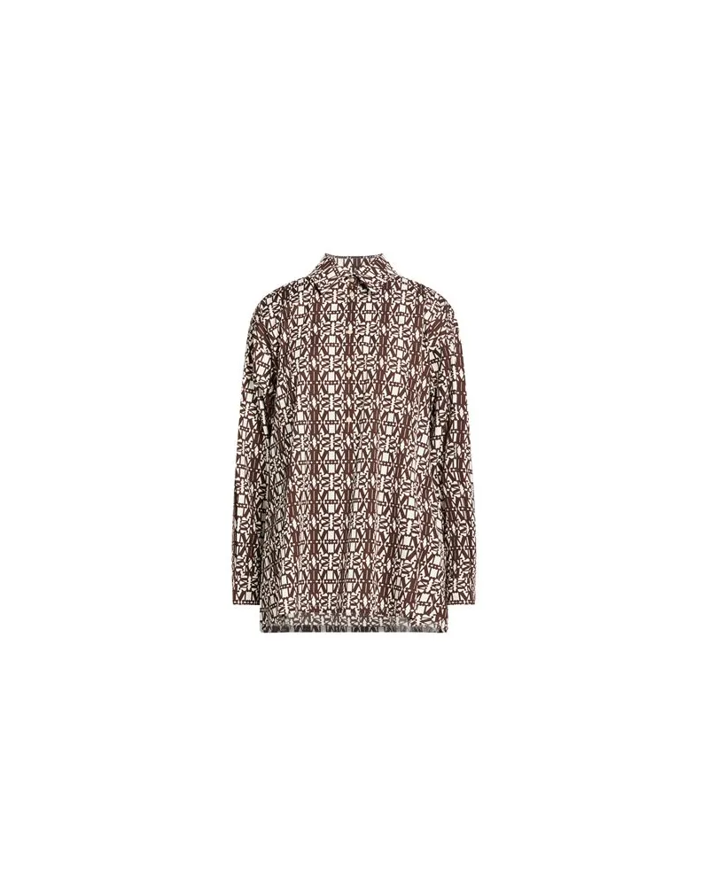 Max Mara TOPS - Hemdenauf YOOX.COM Dunkelbraun