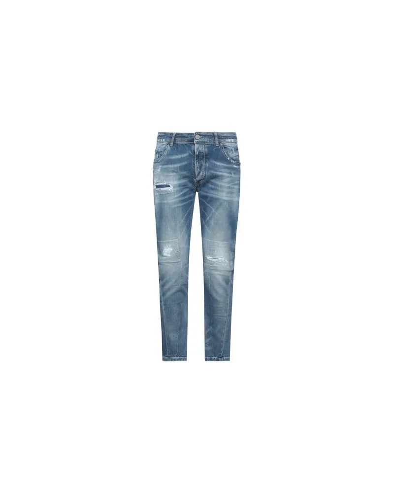 PMDS PREMIUM MOOD DENIM SUPERIOR HOSEN & RÖCKE - Jeanshosenauf YOOX.COM Blau