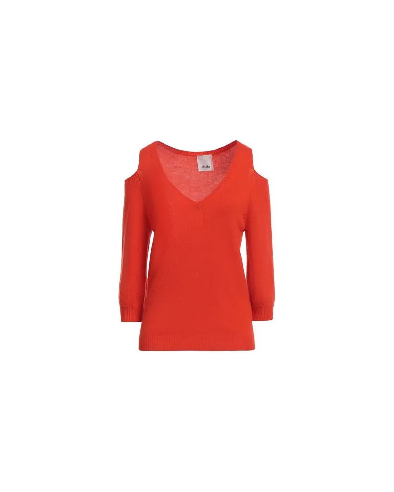ALLUDE STRICKWAREN - Pulloverauf YOOX.COM Tomatenrot