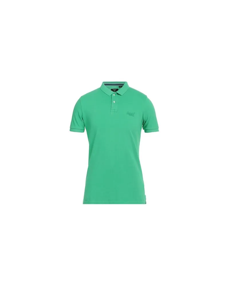 Superdry. TOPS - Poloshirtsauf YOOX.COM Grün