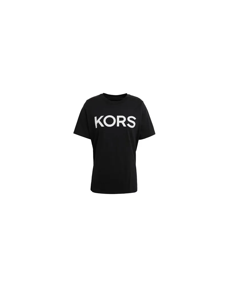 Michael Kors KORS STUD SMRCAMP TEE  - TOPS - T-shirtsauf YOOX.COM Schwarz