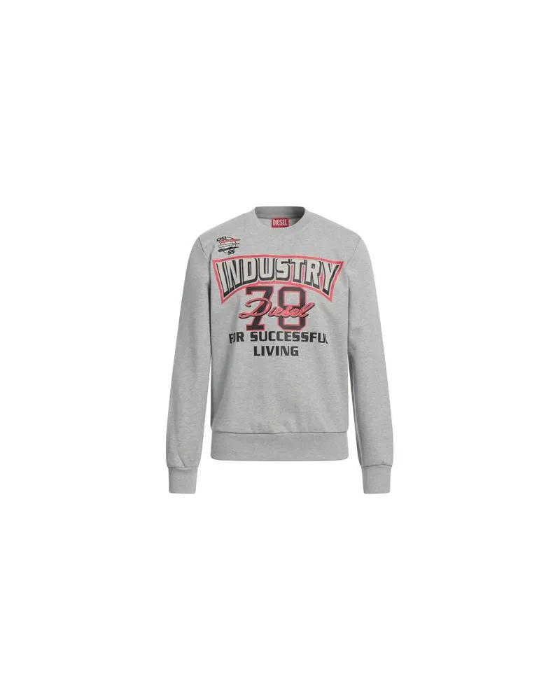 Diesel TOPS - Sweatshirtsauf YOOX.COM Hellgrau