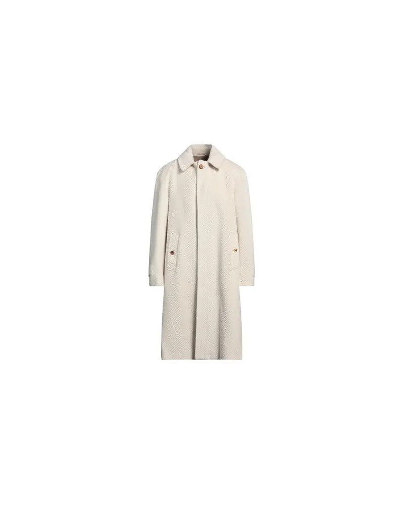 LARDINI JACKEN & MÄNTEL - Mäntelauf YOOX.COM Cremeweiß