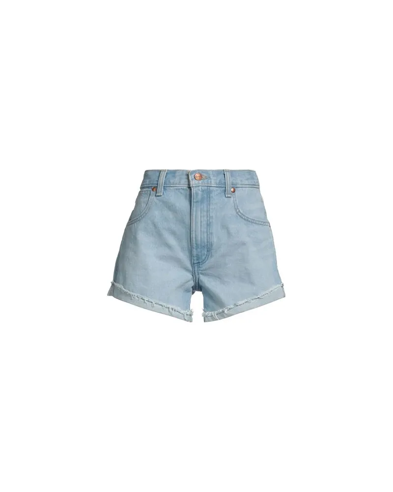 Wrangler HOSEN & RÖCKE - Jeansshortsauf YOOX.COM Blau