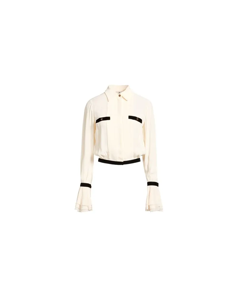 Elisabetta Franchi TOPS - Hemdenauf YOOX.COM Elfenbein