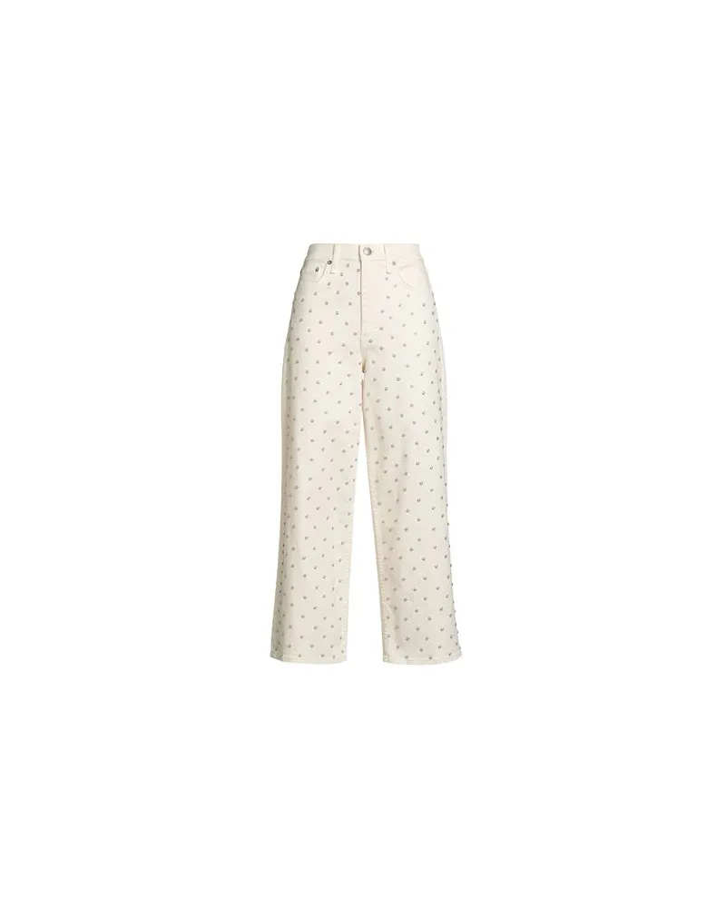 Rag & Bone HOSEN & RÖCKE - Jeanshosenauf YOOX.COM Cremeweiß