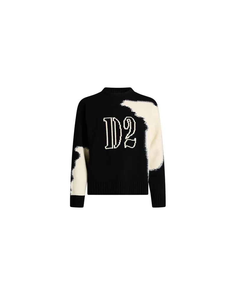 Dsquared2 STRICKWAREN - Pulloverauf YOOX.COM Schwarz
