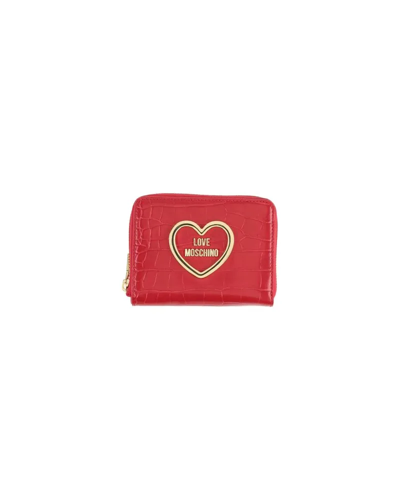 Moschino Kleinlederwaren - Brieftaschenauf YOOX.COM Rot