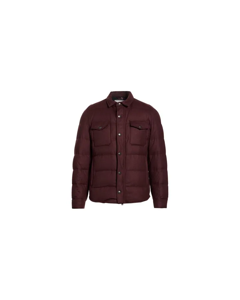 Brunello Cucinelli JACKEN & MÄNTEL - Pufferjacken & Daunenjackenauf YOOX.COM Bordeaux